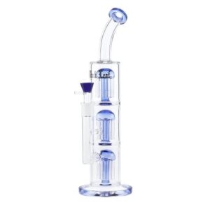 Bongo szklane, Fajka Wodna | Black Leaf 3x Tree Perc | 39 cm