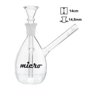 Bongo Szklane Micro Łezka | 14 cm