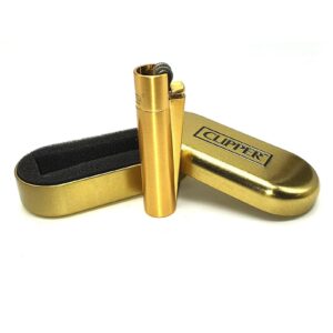 Zapalniczka Krzesiwowa Matowa | Gold Metal | Clipper |
