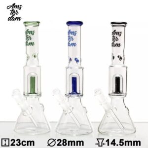 Fajka wodna, Bongo Szklane | Amsterdam Z Perkolatorem | 23 cm