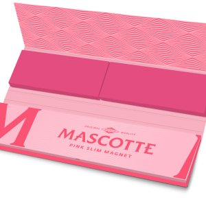 Bibułki, Bletki MASCOTTE Pink Slim Magnet Combi