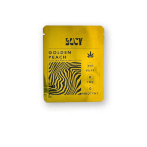 LUCY Vape Golden Peach – Słodka Chwila Relaksu | 2ml - 600 puff!